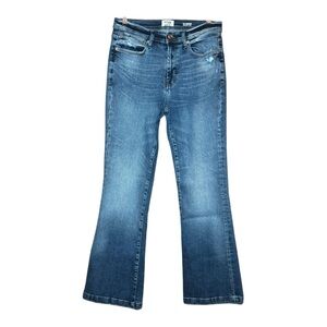 Kensie Vintage Luxe Blue Savannah High Rise Flare Leg Jeans 10/30